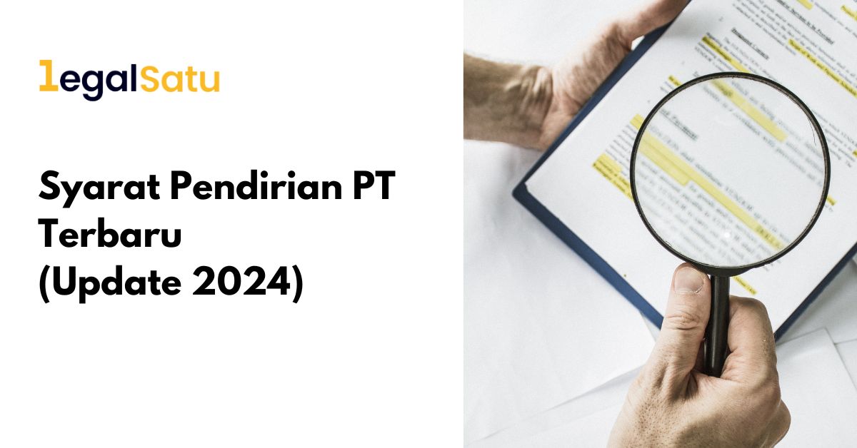 syarat pendirian pt terbaru